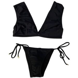 Salinas Black String Bikini
